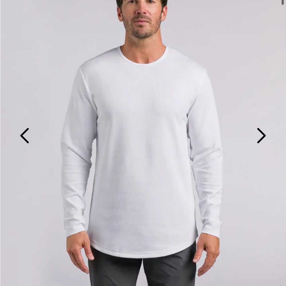 Like New BYLT Thermal Drop-Cut Long Sleeve, Cream/ Medium